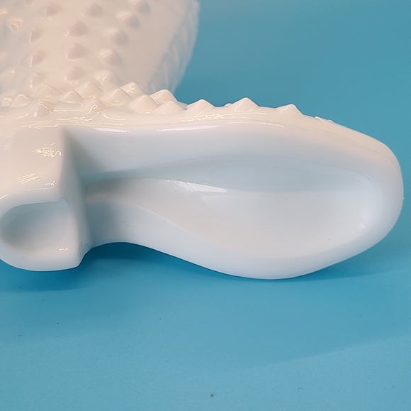 Fenton Milk Glass Hobnail Boot - Picture 6 of 8